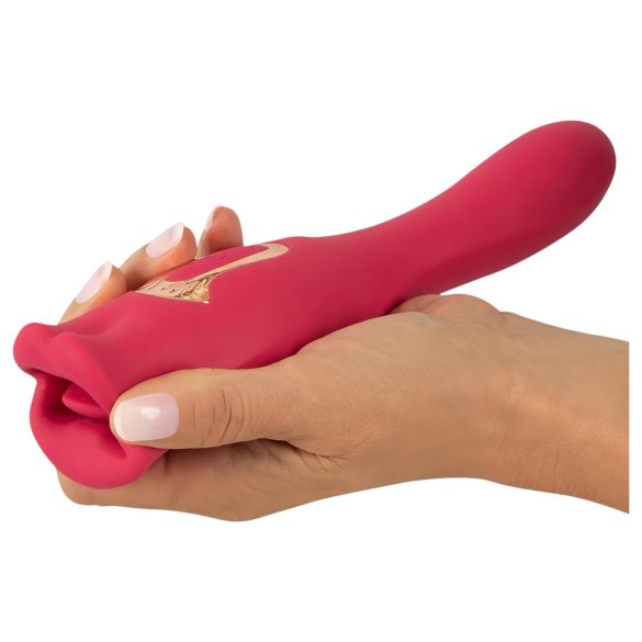 You2Toys - 2-in-1 vibrators ar mēli rozā