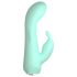 Cuties Mini 4 - ūdensizturīgs zaļais trušu vibrators