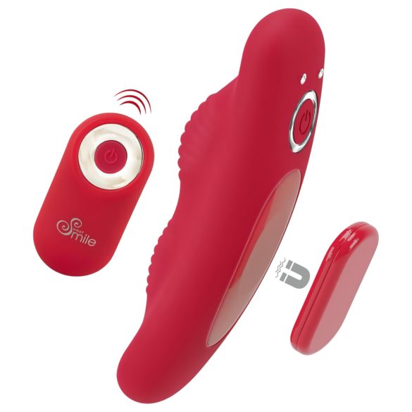 Smile - akumulatoru radio vadāms vibrators (sarkans)