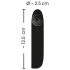 Smile - akumulatora ūdensizturīgs mini vibrators (melns)