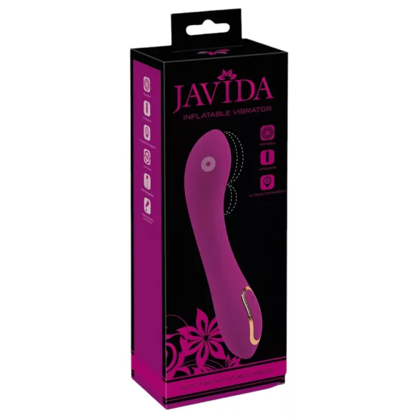 Javida - uzpūšams vibrators ar 2 punktu stimulāciju (violets)