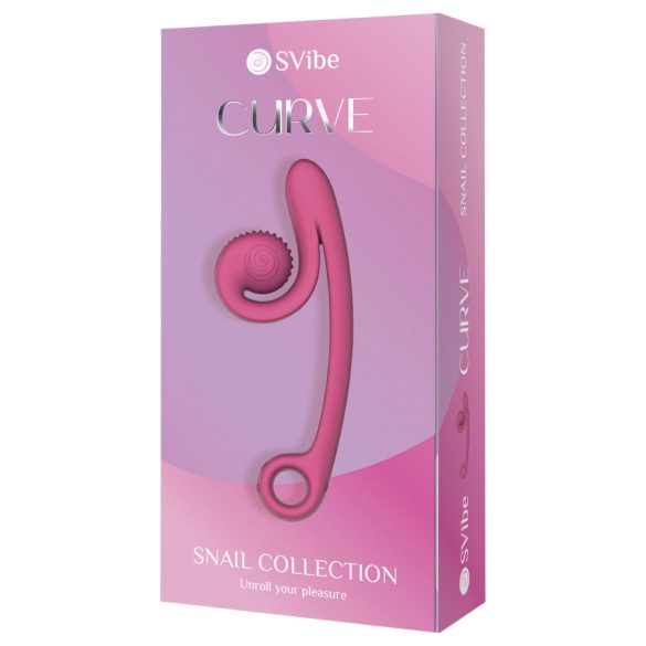 Snail Vibe Curve - 2in1 klitora un vaginālais vibrators rozā