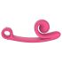 Gliemeža Vibe Curve - 2in1 klitora vibrators (rozā)