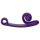 Snail Vibe Curve - 2in1 klitora stimulators un vibrators (violets)