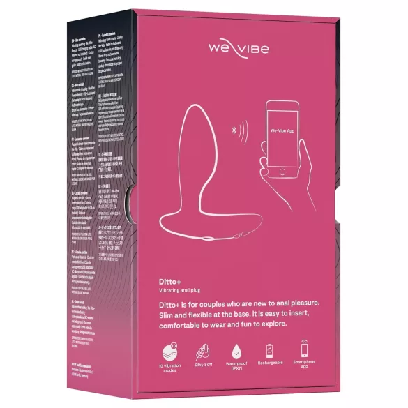 We-Vibe Ditto+ - lietotnes vadāms anālais vibrators (rozā)