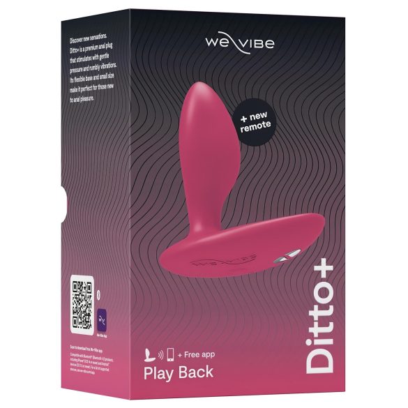 We-Vibe Ditto+ - gudra, akumulatora anālais vibrators (rozā)