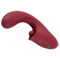 Javida - vibrators ar mēli 3in1 sarkans