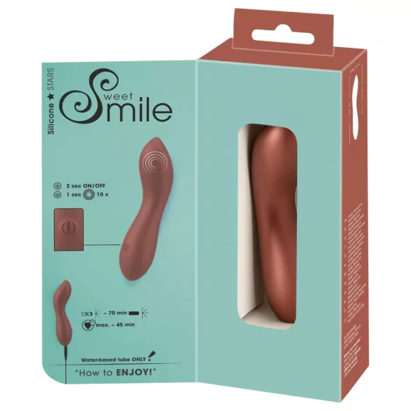 Smile - mini G-punkta vibrators elastīgs bronzas krāsa