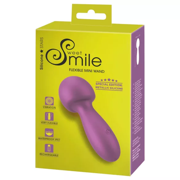 Sweet Smile - elastīgā mini masāžas nūjiņa (rozā)