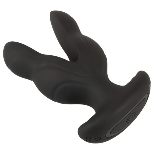 ANOS - Divzaru anālais vibrators (melns)