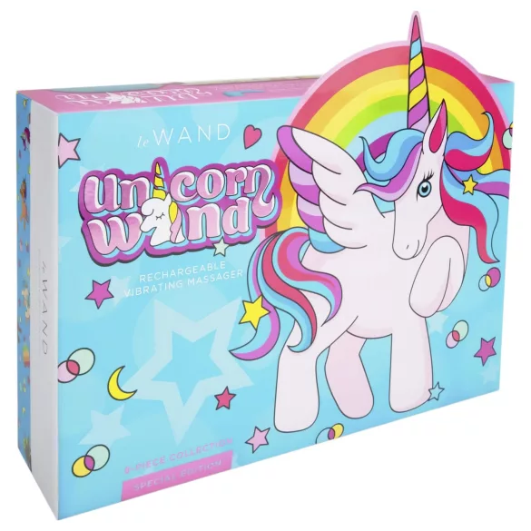 le Wand Unicorn - masāžas vibratora komplekts (varavīksne)