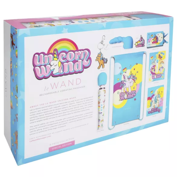 le Wand Unicorn - masāžas vibratora komplekts (varavīksne)