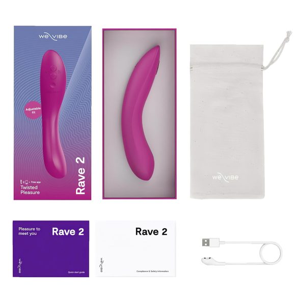 We-Vibe Rave 2 - G-punkta vibrators uzlādējams rozā