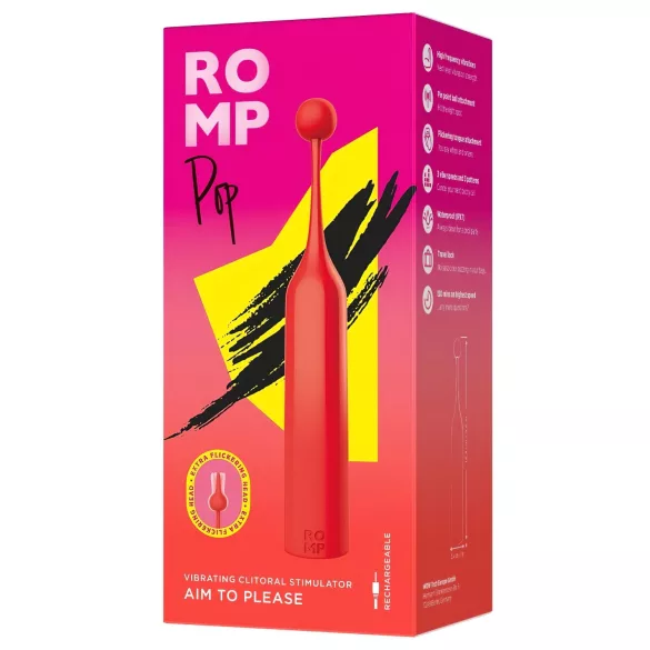 ROMP Pop - mini klitora vibrators sarkans
