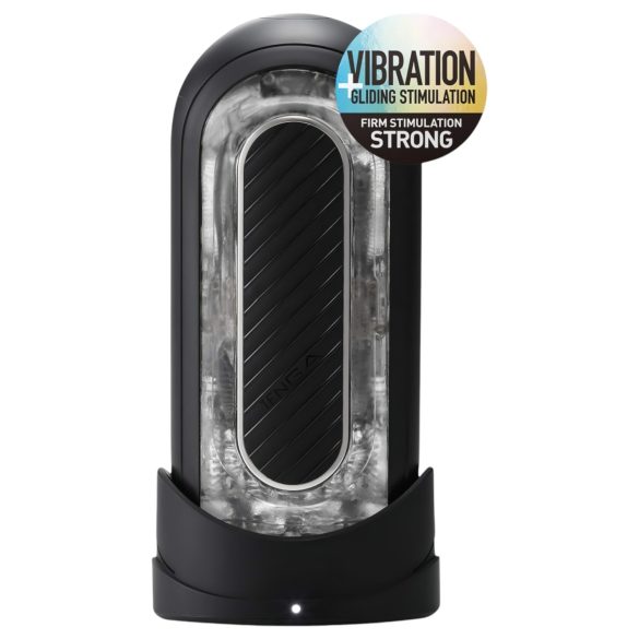 TENGA Flip Zero - jaudīgs masturbators (melns)
