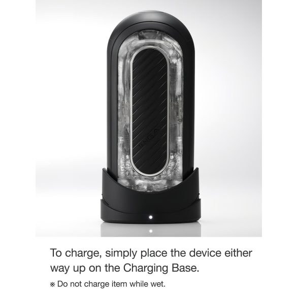 TENGA Flip Zero - spēcīgs masturbators (melns)