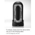 TENGA Flip Zero - jaudīgs masturbators (melns)