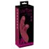 Javida 2-funkciju trušu vibrators - uzlādējams, sarkans klitoru stimulators