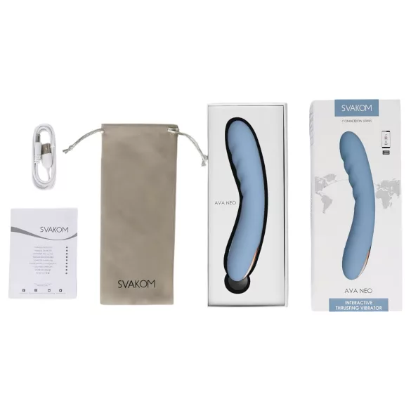 Svakom Ava Neo - gudrais ievelkamais vibrators (zils)