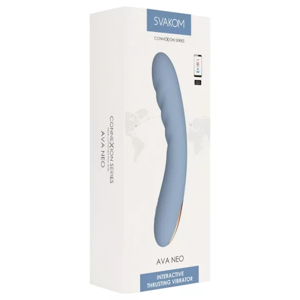 Svakom Ava Neo - gudrais ievelkamais vibrators (zils)
