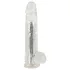 Crystal - vibrators ar piesūcekni (caurspīdīgs)