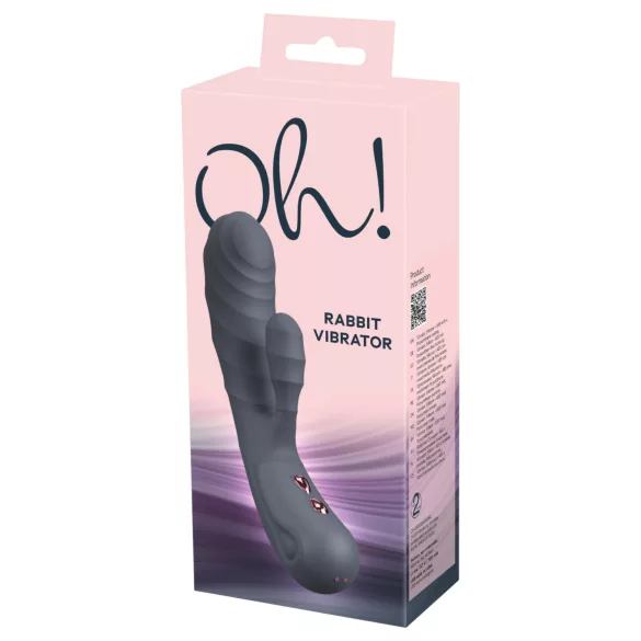 You2Toys - Oh! Rabbit klitora roktura vibrators (melns)