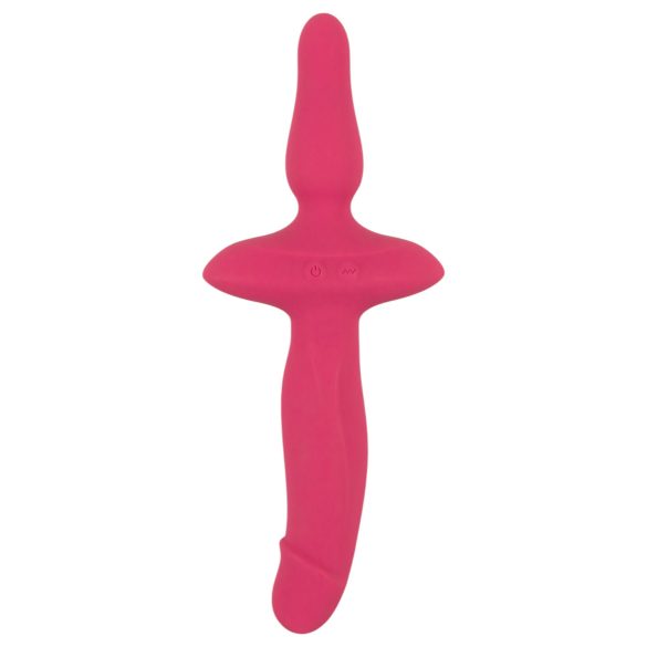 Pāra Izvēle - 2in1 vibrators un anālais spraudnis (rozā)