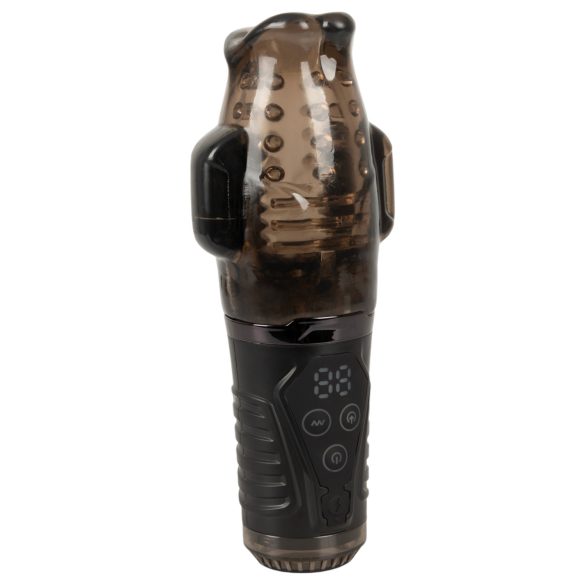 Strokers - sūkšanas, vibrējošs masturbators (pelēks)