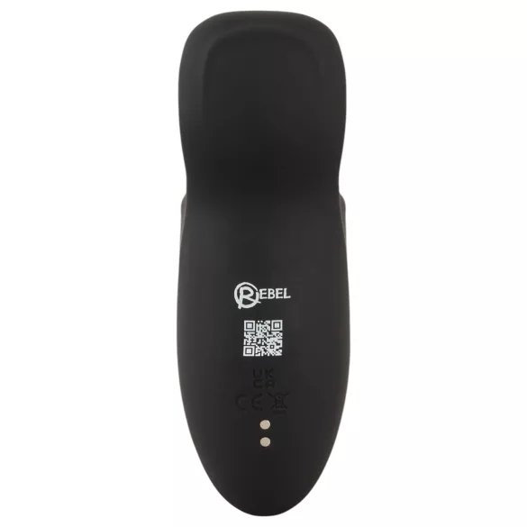 Rebel - vibrējošs dzimumlocekļa stimulators ar kustīgu rokturi melns