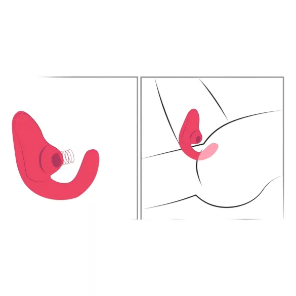 Womanizer Blend - G-punkta vibrators un klitora stimulators (koraļļu krāsas)