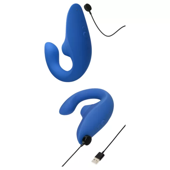 Womanizer Blend - G-punkta vibrators un klitora stimulators (zils)