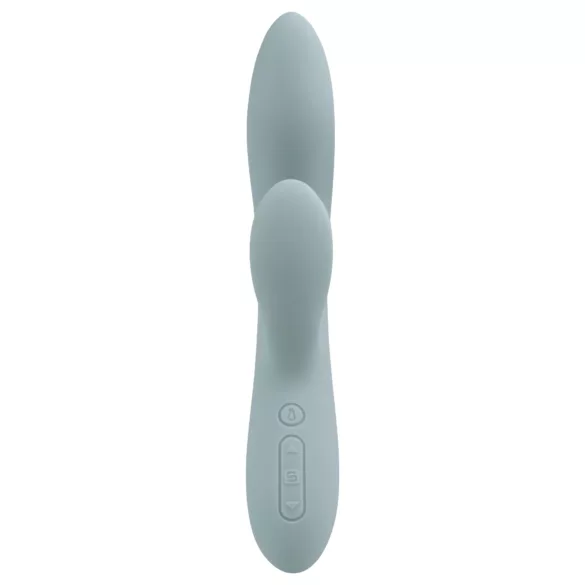Svakom Chika - lietotnē vadāms vibrators ar klitora rociņu (pelēks)
