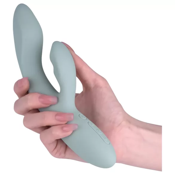 Svakom Chika - lietotnē vadāms vibrators ar klitora rociņu (pelēks)
