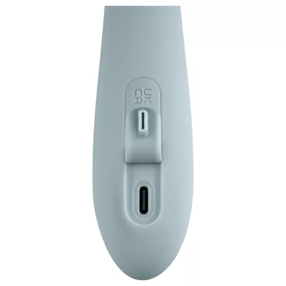 Svakom Chika - lietotnē vadāms vibrators ar klitora rociņu (pelēks)