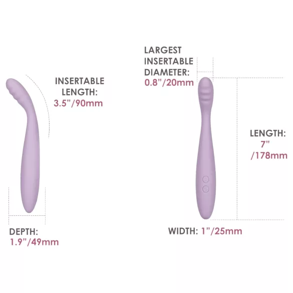 Svakom Cici 2 - G-punkta vibrators ar Bluetooth vadību violets