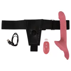 You2Toys - strap-on vibrators komplekts sarkans