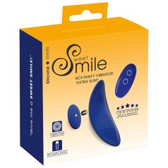   Smile - tālvadības vibratoru biksītes sievietēm, īpaši plānas, zila