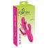 SMILE - trīskāršais rokas, mēles vibrators (rozā)