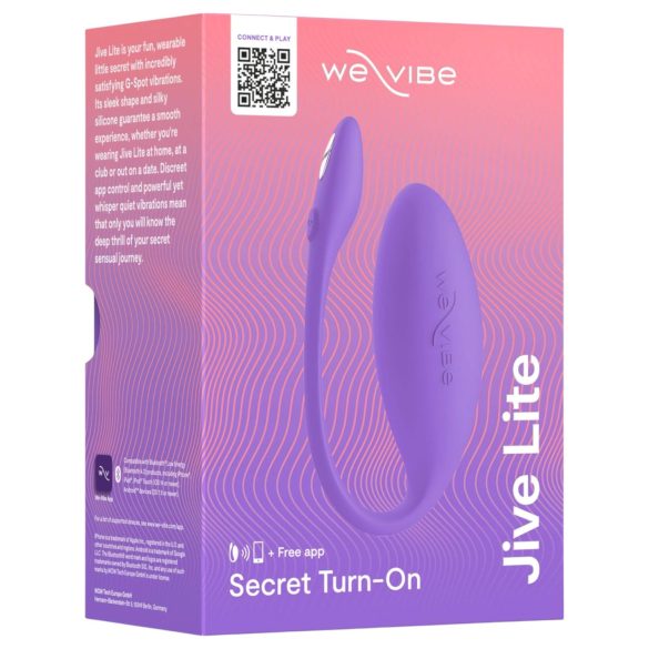 We-Vibe Jive Lite - vibrējošā olas, uzlādējama, vadāma ar lietotni, violeta