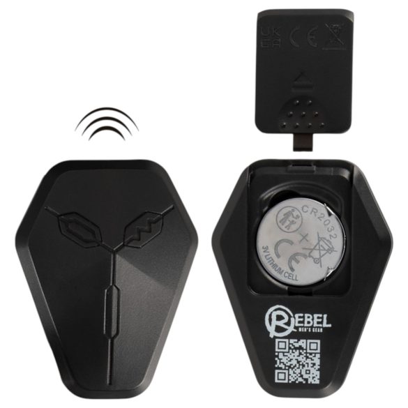 Rebel - prostatas vibrators ar stūmēju funkciju melns