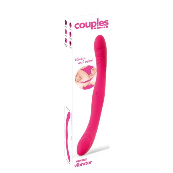 Couples Choice - dubultais vibrators pāriem rozā