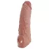 Realistixxx - vibrējošs dzimumlocekļa uzmava ar tālvadību 20 cm naturāls