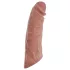 Realistixxx - vibrējošs dzimumlocekļa uzmava ar tālvadību 20 cm naturāls