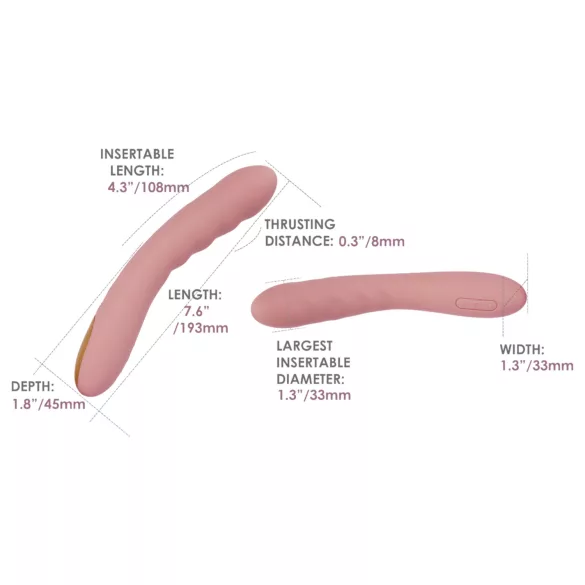 Svakom Ava Neo - gudrs, lietotnē vadāms, kustīgs G-punkta vibrators (rozā)