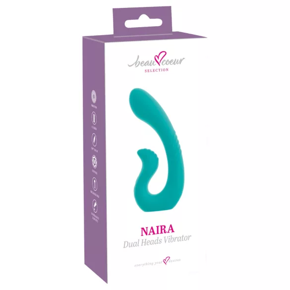 Beau Coeur Naira - G-punkta un klitora vibrators zaļš