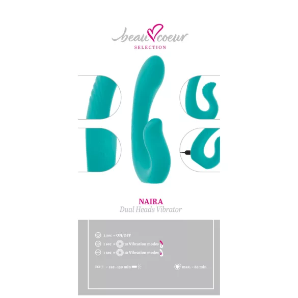 Beau Coeur Naira - G-punkta un klitora vibrators zaļš
