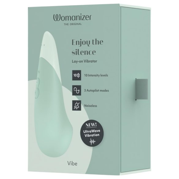 Womanizer klitora vibrators ar vibrāciju, zaļš