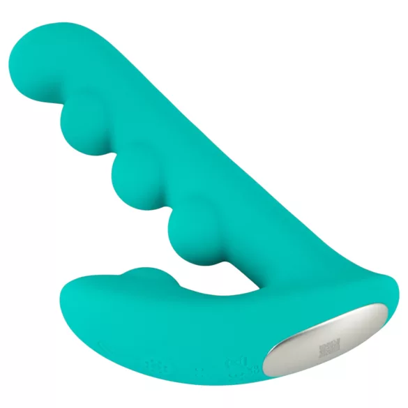 Beau Coeur Sylora - divi vienā vibrators ar pērlītēm zaļš