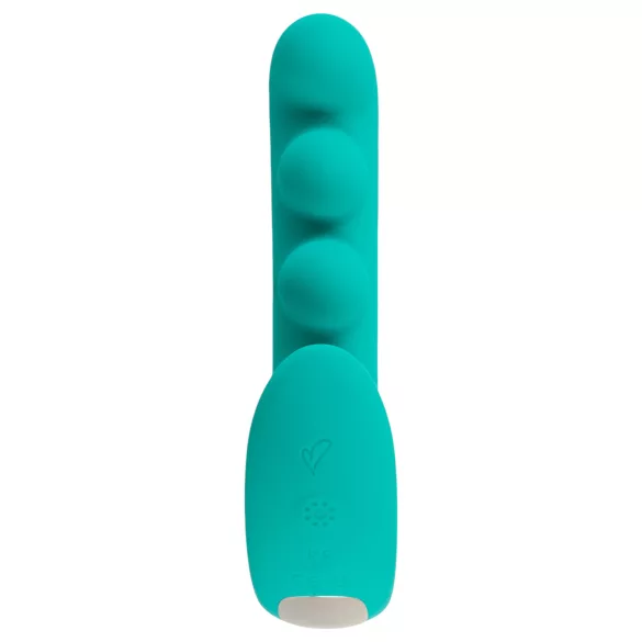Beau Coeur Sylora - divi vienā vibrators ar pērlītēm zaļš