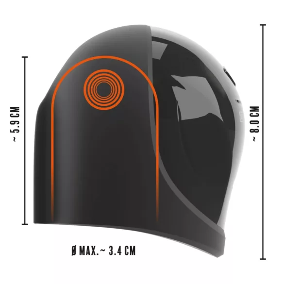 Rebel - ūdensizturīgs galviņas vibrators melns